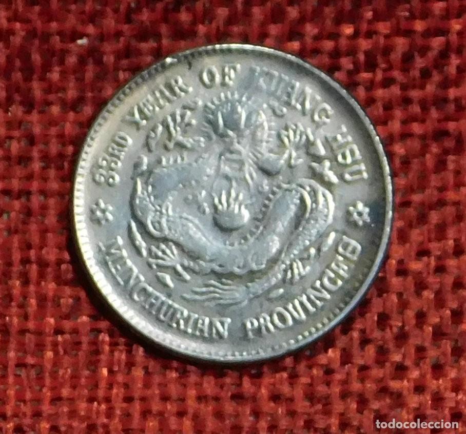 Reproducciones billetes y monedas: China 33 rd year of Kuan Hsu Manchurian Province -