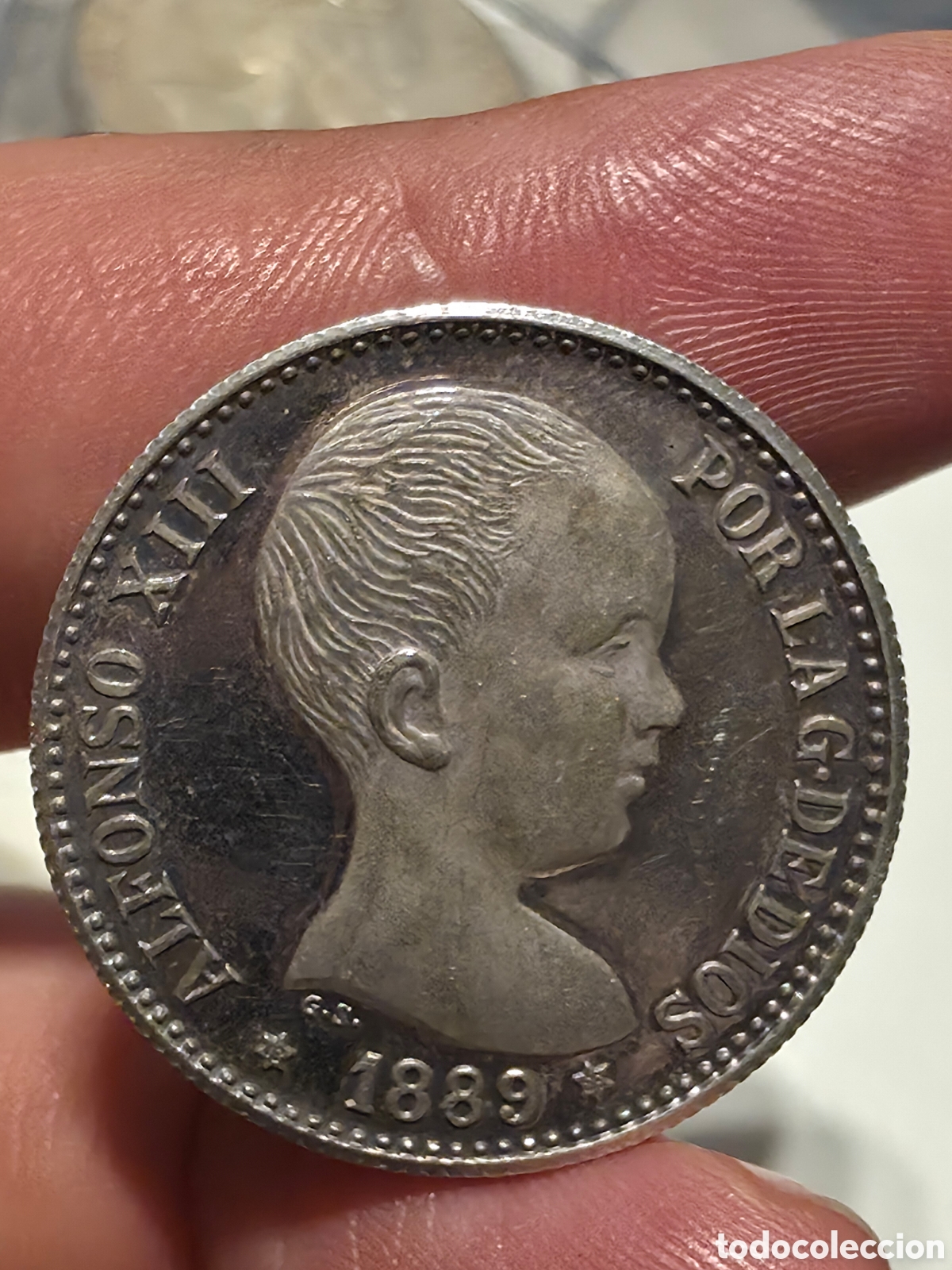 Reproducciones billetes y monedas: REPRODUCCI&Oacute;N DE ALT&Iacute;SIMA CALIDAD EN PLATA DE UNA MONEDA DE 20 PESETAS FABRICADA EN PLATA PURA 999.