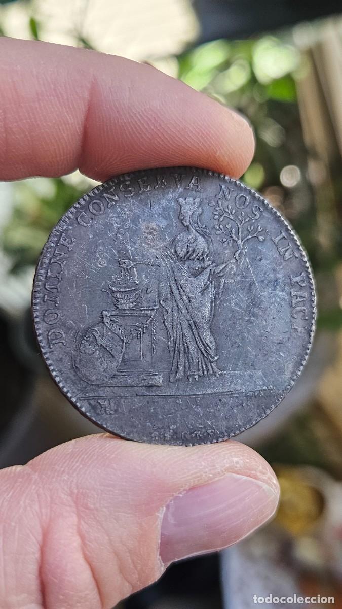 Reprodu&ccedil;&otilde;es notas e moedas: T&aacute;lero de convecci&oacute;n (Konventionstaler) de 1765, acu&ntilde;ado por la Ciudad Libre de N&uacute;remberg