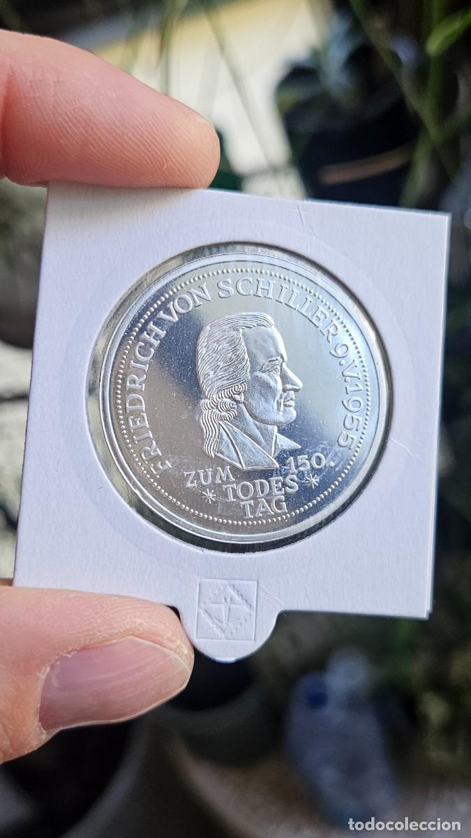 Replikate von Banknoten und M&uuml;nzen: Alemania 5 Mark Friedrich von Schiller