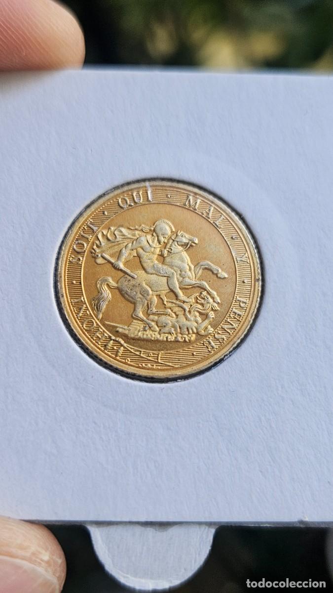 Replikate von Banknoten und M&uuml;nzen: Soberano brit&aacute;nico Jorge III, fechado en 1819