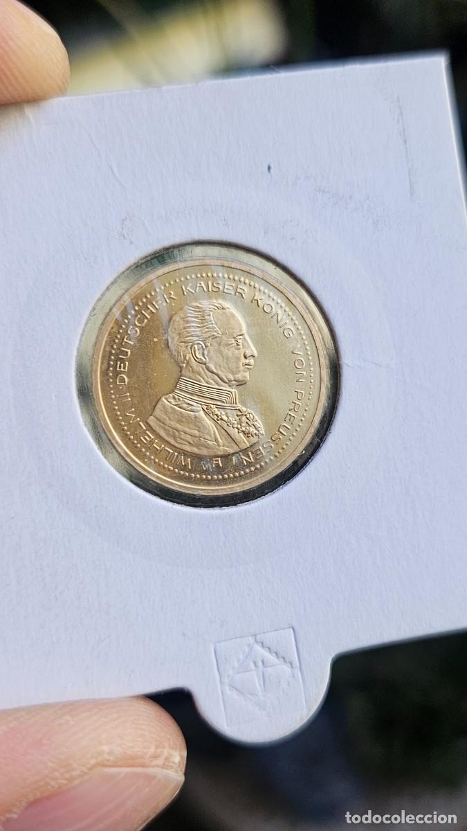 Replikate von Banknoten und M&uuml;nzen: 20 marcos de 1915, con la imagen del emperador Guillermo II.