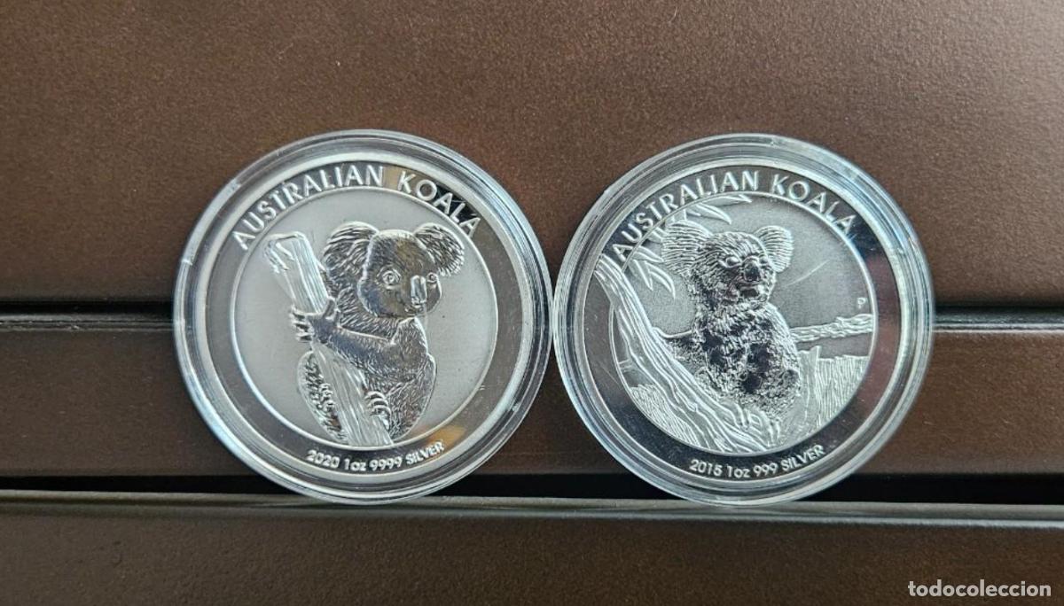 Reproductions Banknotes and Coins: Dos monedas Australianas Dollares Koala