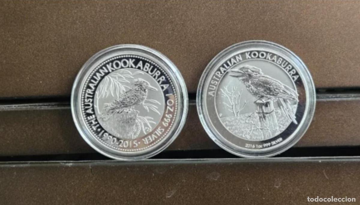 Reproductions Banknotes and Coins: Dos monedas Australianas Dollares Kookaburra
