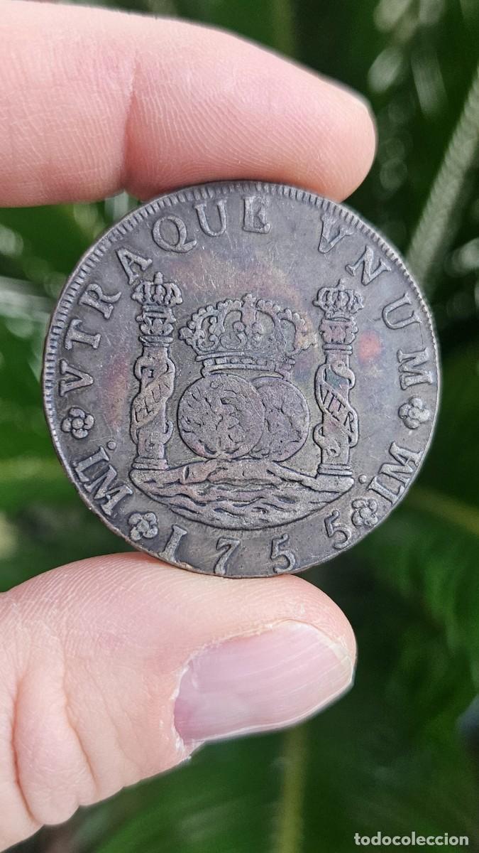 Riproduzioni banconote e monete: Moneda 8 Reales Espańa Fernand VI Columnario 1755