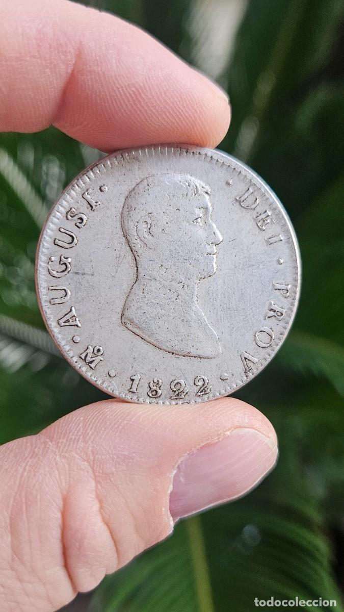 Riproduzioni banconote e monete: Moneda 8 Reales Mexico August 1822