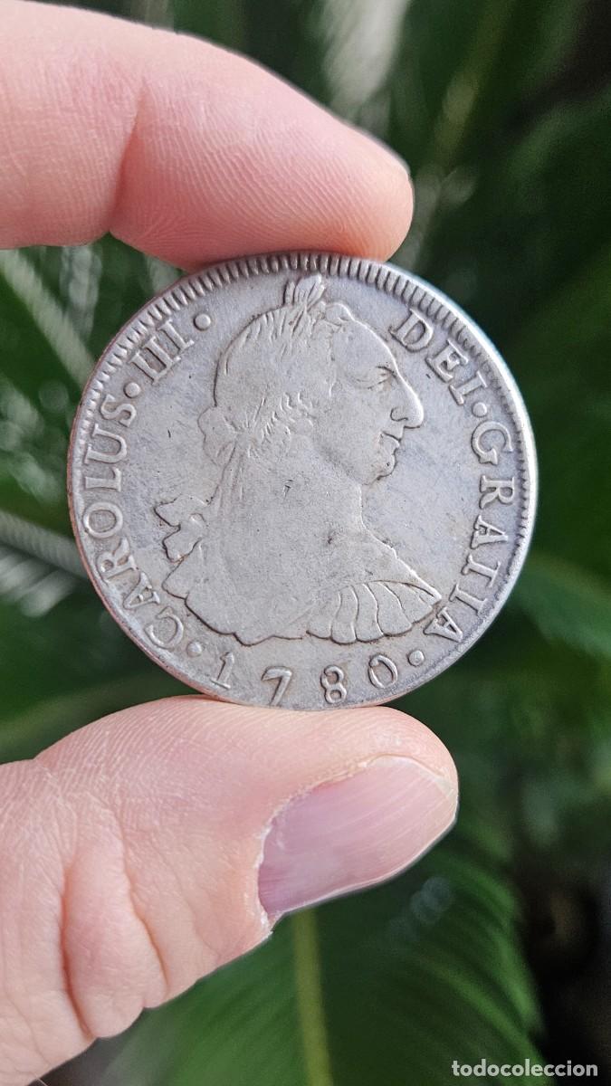 Reproductions billets et monnaies: Espańa 8 Reales 1780 Carlos III