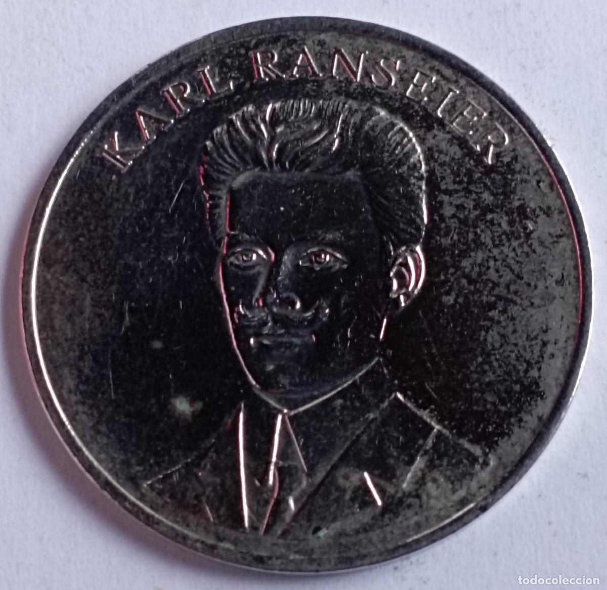 Reproductions Banknotes and Coins: Moneda, token Karl Ranseier