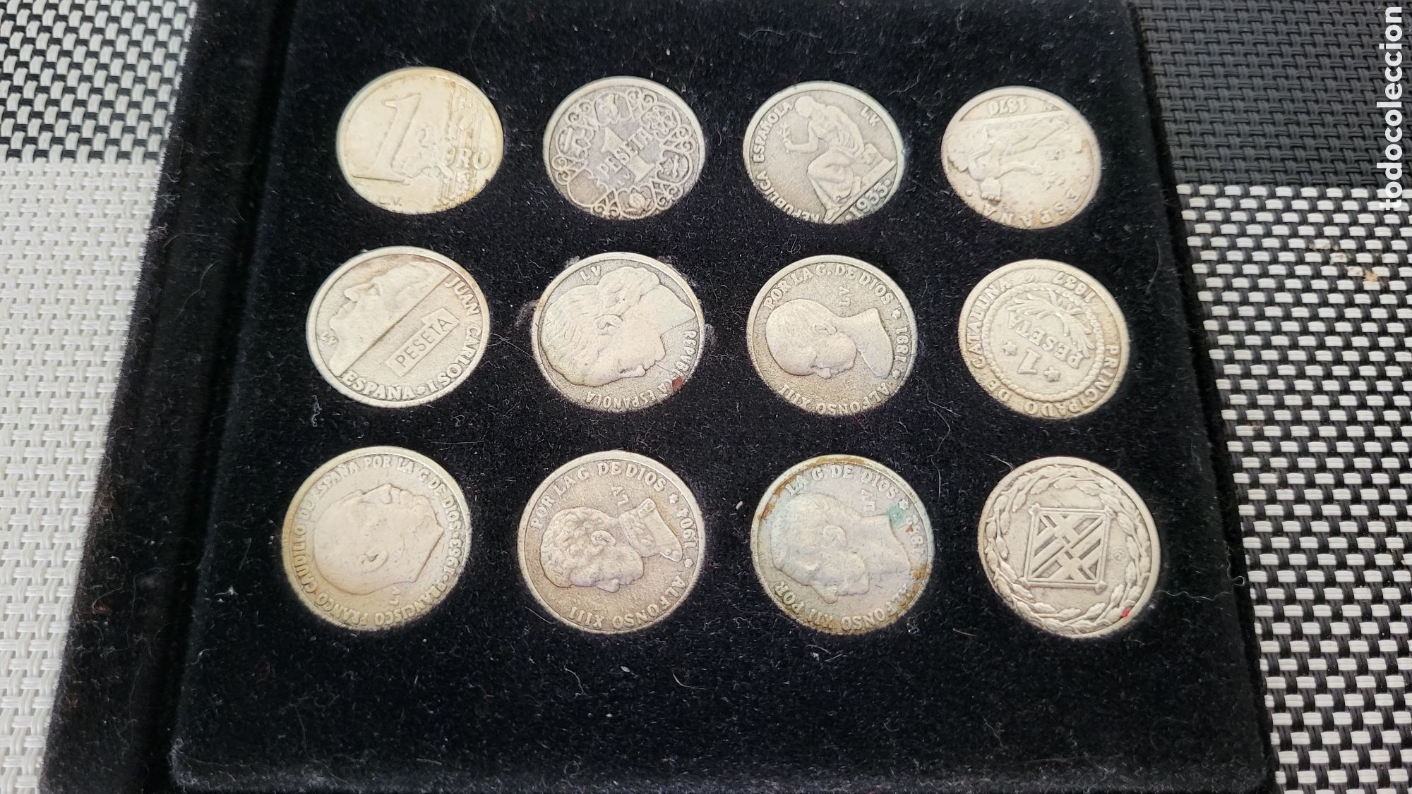 Reproducciones billetes y monedas: Monedas pesetas reproducci&oacute;n