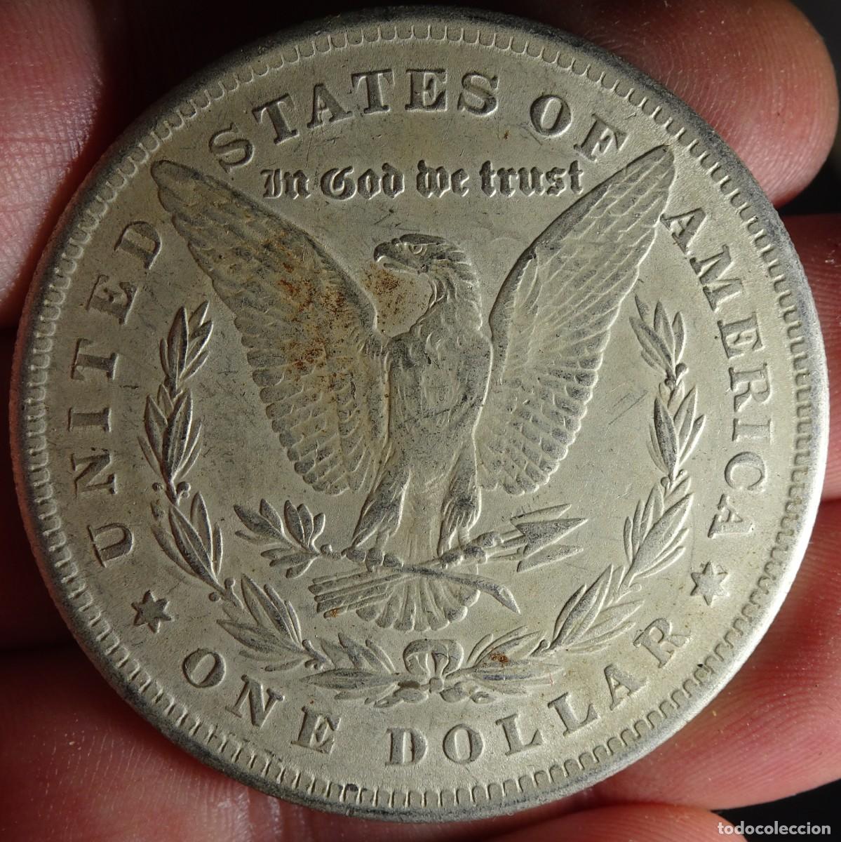 Reproducciones billetes y monedas: ANTIGUA MONEDA D&Oacute;LAR USA, 1881, REPRODUCCI&Oacute;N, VER FOTOS
