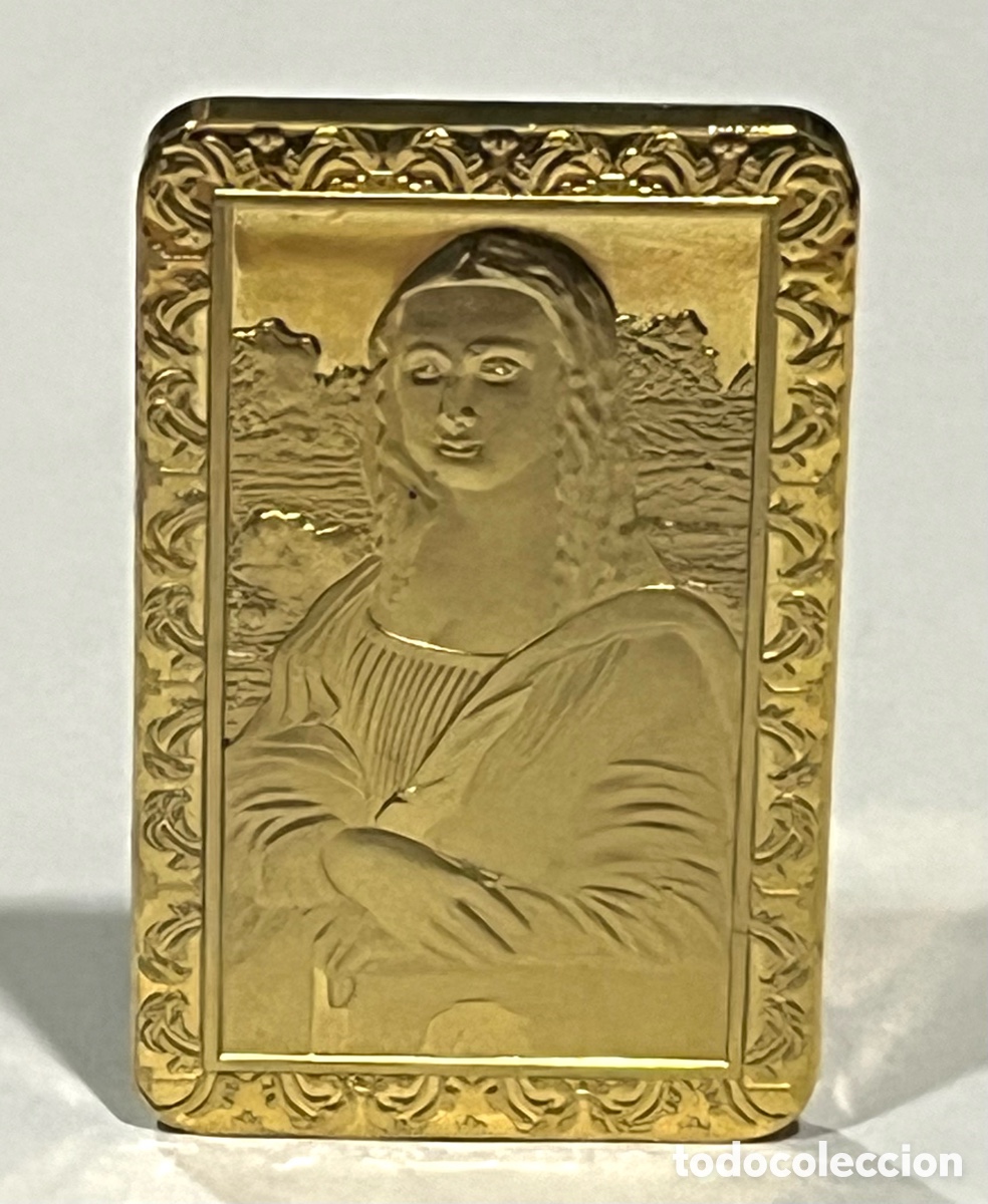 Reproducciones billetes y monedas: LINGOTE DE ORO DE LA MONA LISA (LEONARDO DA VINCI)