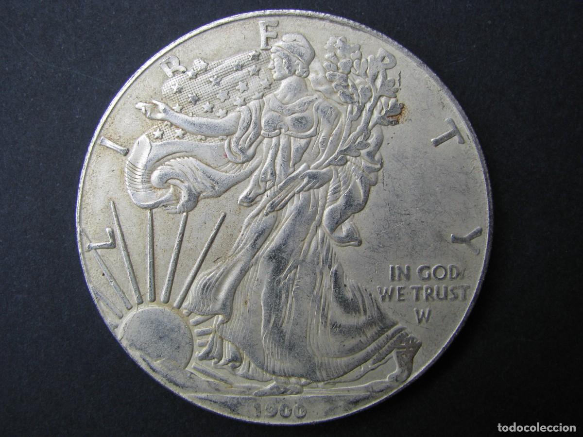 Reproducciones billetes y monedas: MONEDA REPLICA O COPIA DE ONE DOLLAR 1900.