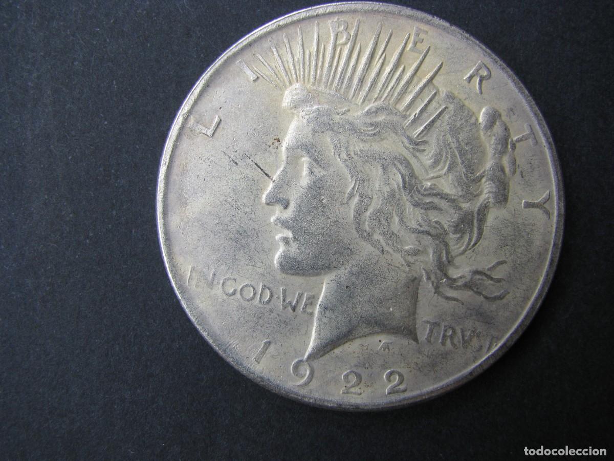 Reproducciones billetes y monedas: MONEDA REPLICA O COPIA DE ONE DOLLAR 1922. PEACE