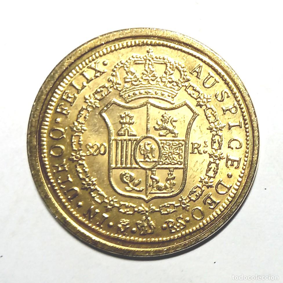 Reproductions billets et monnaies: R&eacute;plica moneda de Jos&eacute; I Napole&oacute;n - ba&ntilde;o oro 24 kt. ,Ceca Real Casa de la Moneda