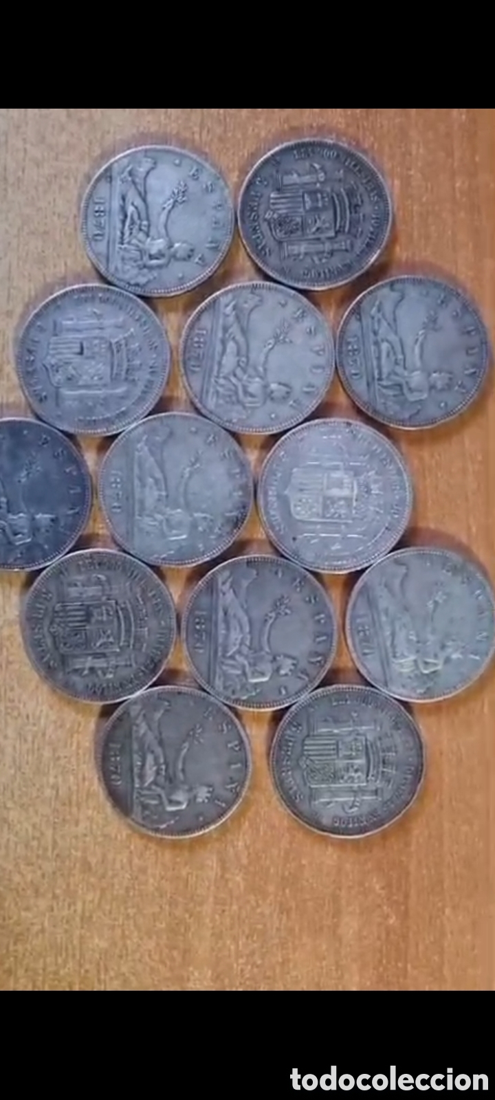 Reproducciones billetes y monedas: Los de trece duros de 5 pesetas de plata