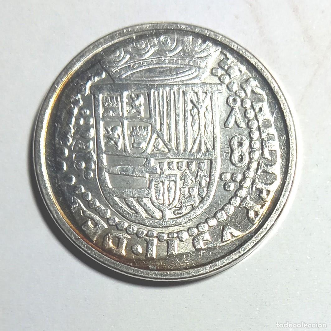 Reproducciones billetes y monedas: R&eacute;plica moneda de Felipe III-ba&ntilde;o plata pura.,Ceca Real Casa de la Moneda