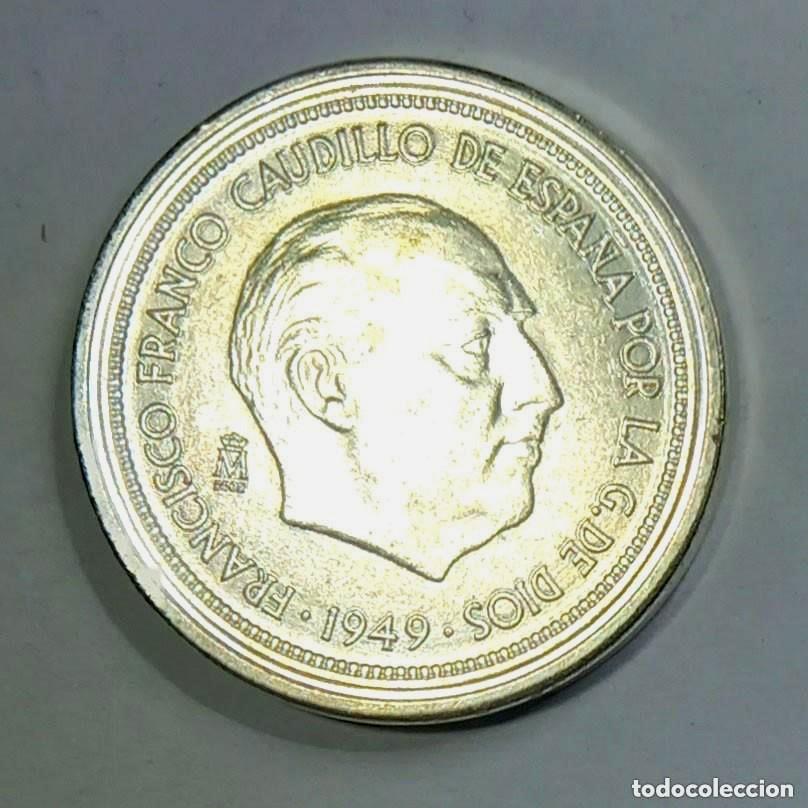 Reproducciones billetes y monedas: R&eacute;plica moneda de Francisco Franco -ba&ntilde;o plata pura-.,Ceca Real Casa de la Moneda