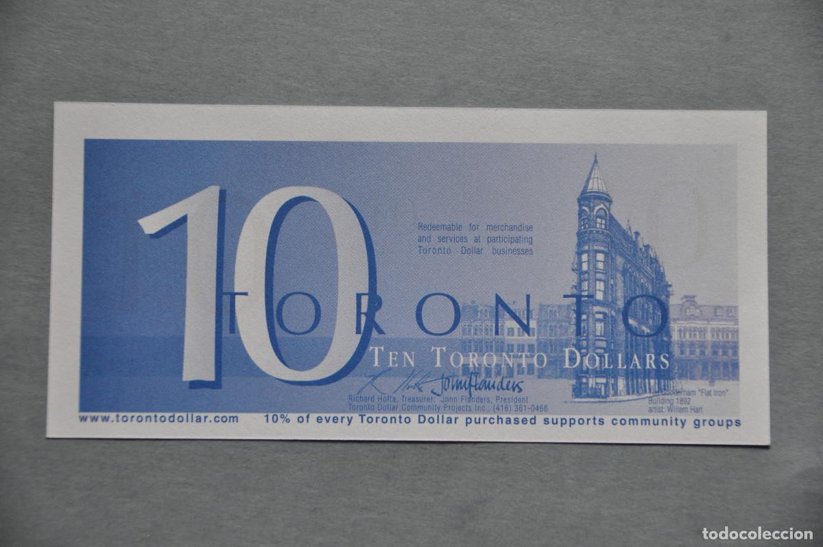 Reproducciones billetes y monedas: BILLETE SOUVENIR - TORONTO - 10 DOLARES 2003