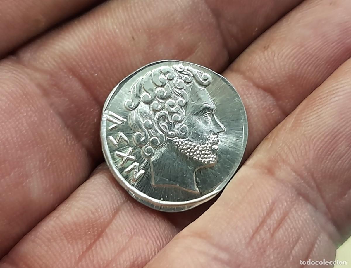 Reproducciones billetes y monedas: Denario Iberico en Plata Pura