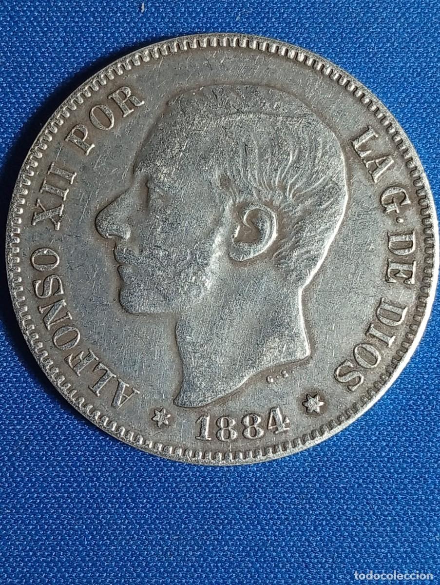 Reproducciones billetes y monedas: Moneda de 5 Ptas Alfonso XII 1881 ( REproducci&oacute;n de &Euml;poca )