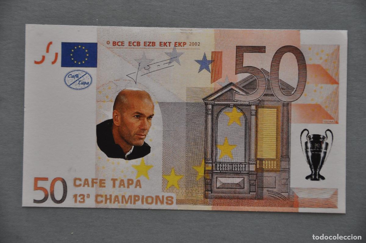 Reproducciones billetes y monedas: BILLETE SOUVENIR DE 50 - REAL MADRID 13&ordf; CHAMPIONS