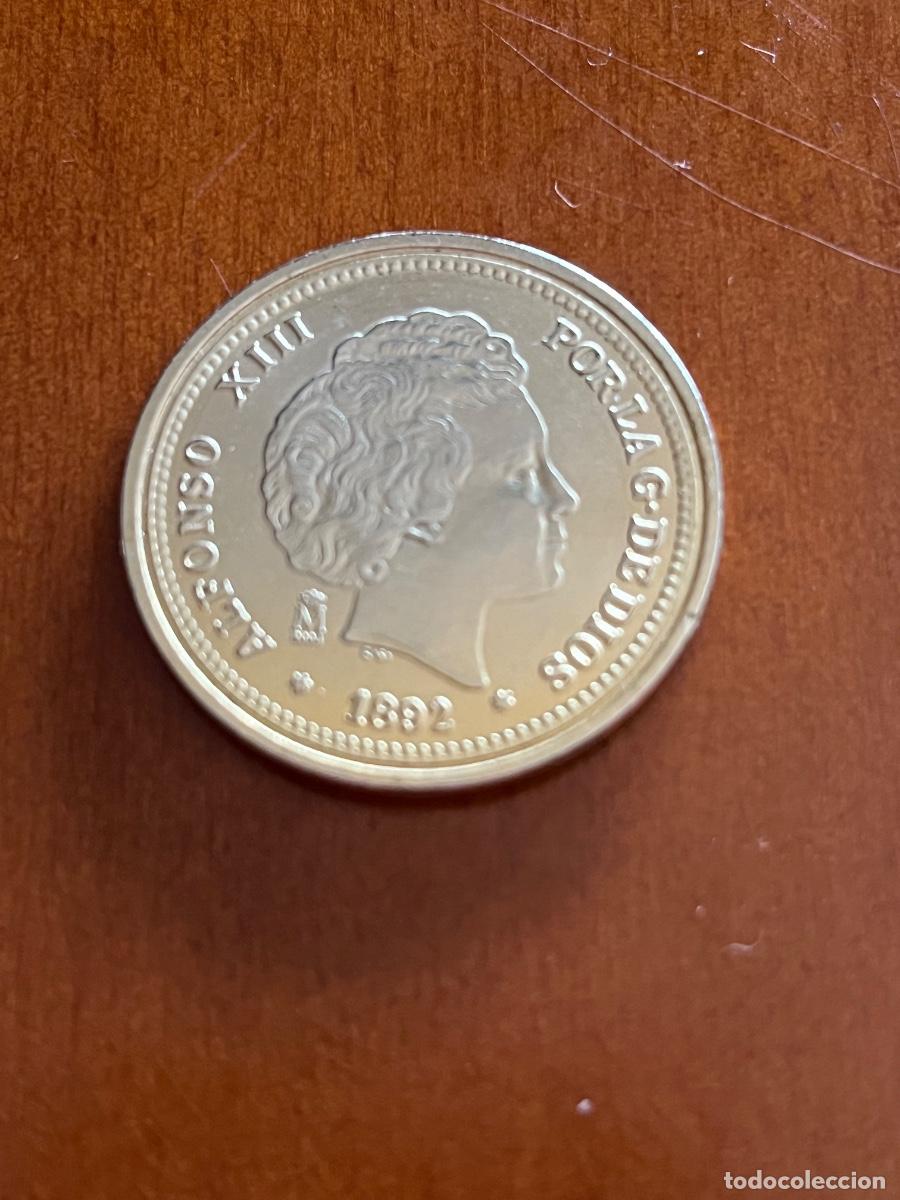 Reprodu&ccedil;&otilde;es notas e moedas: R&Eacute;PLICA OFICIAL DE LA MONEDA DE ALFONSO XIII 20 PESETAS DE 1892