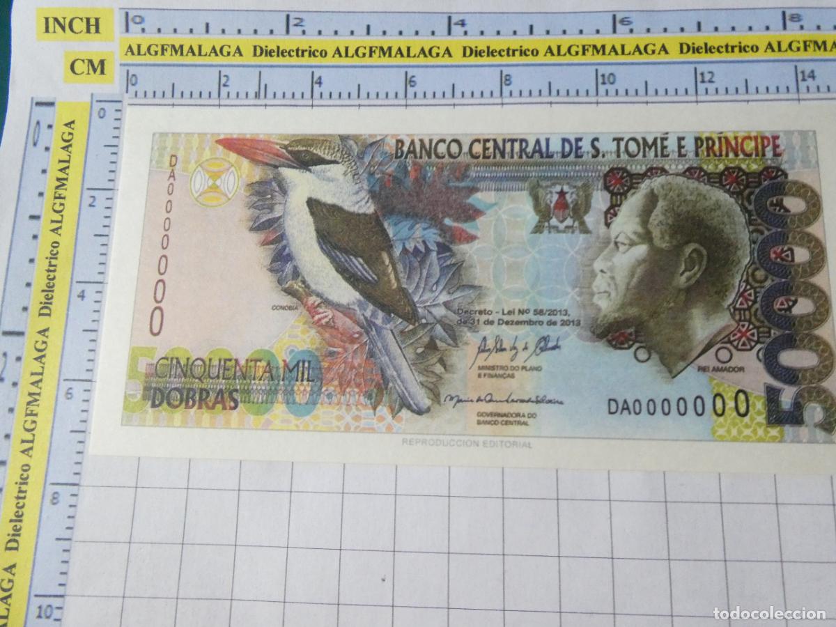 Reproducciones billetes y monedas: BILLETE FACS&Iacute;MIL. COLECCI&Oacute;N TODOS LOS BILLETES DEL MUNDO. 50000 DOBRAS SANTO TOM&Eacute; Y PR&Iacute;NCIPE. 33