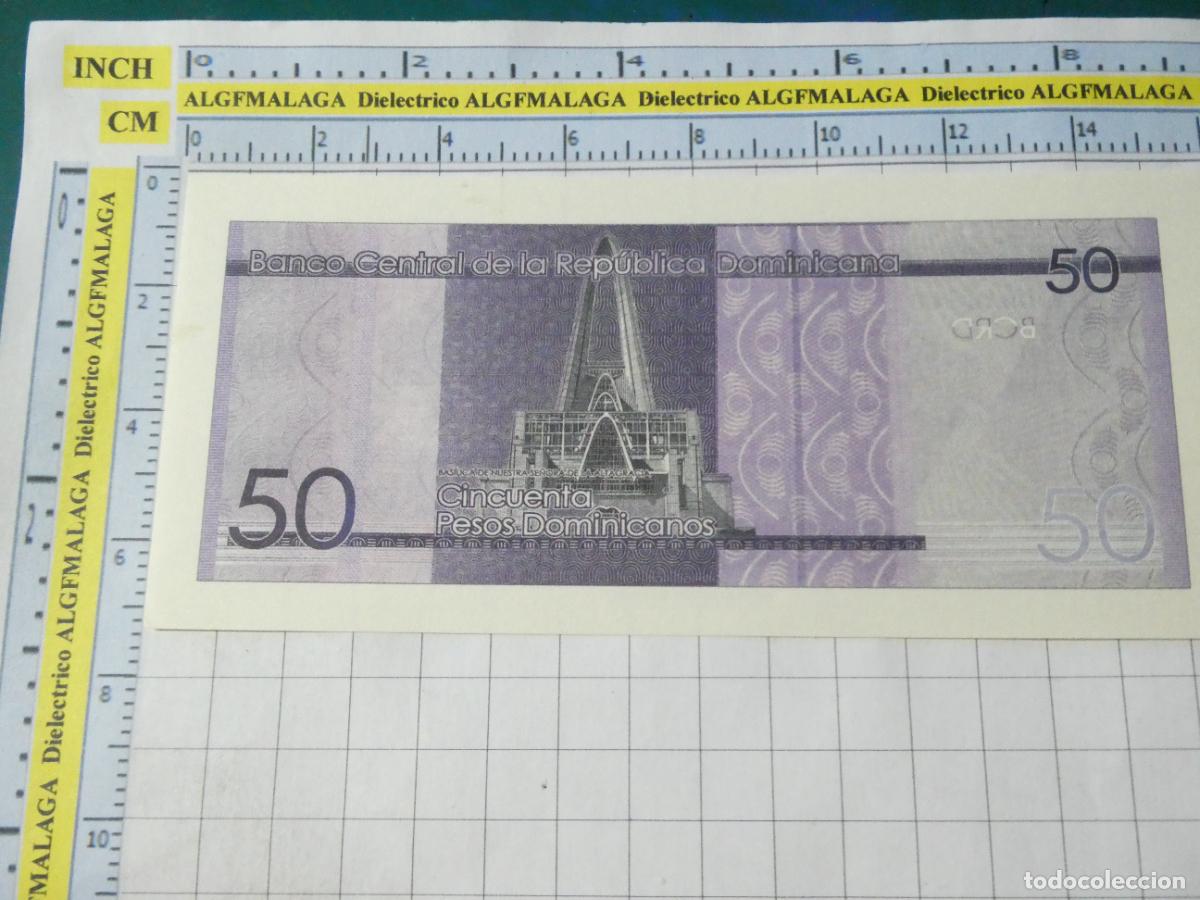 Reproducciones billetes y monedas: BILLETE FACS&Iacute;MIL. COLECCI&Oacute;N TODOS LOS BILLETES DEL MUNDO. 50 PESOS REP&Uacute;BLICA DOMINICANA 2014. 75