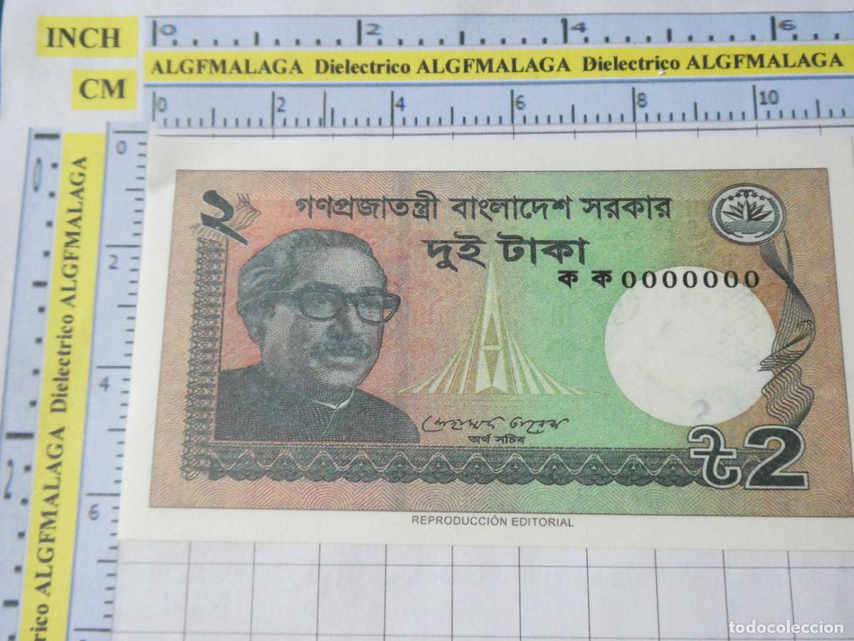 Reproducciones billetes y monedas: BILLETE FACS&Iacute;MIL. COLECCI&Oacute;N TODOS LOS BILLETES DEL MUNDO. 2 TAKAS BANGLADESH 2011. 86