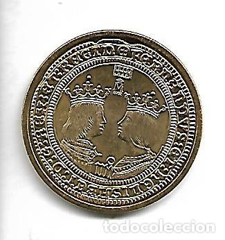 Reproductions Banknotes and Coins: 4 EXCELENTES ORO SIN FECHA REYES CATOLICOS DE SEGOVIA PERFECTO ESTADO REPRODUCCION