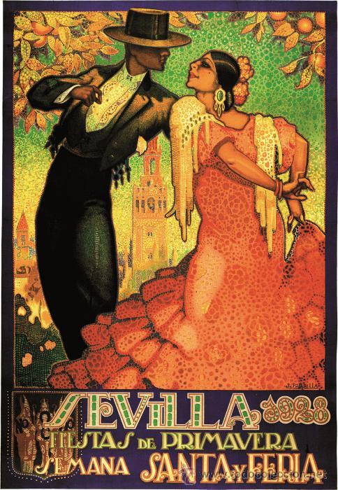 Coleccionismo de carteles: SEMANA SANTA FIESTAS DE PRIMAVERA SEVILLA 28. L&Aacute;MINA CARTEL