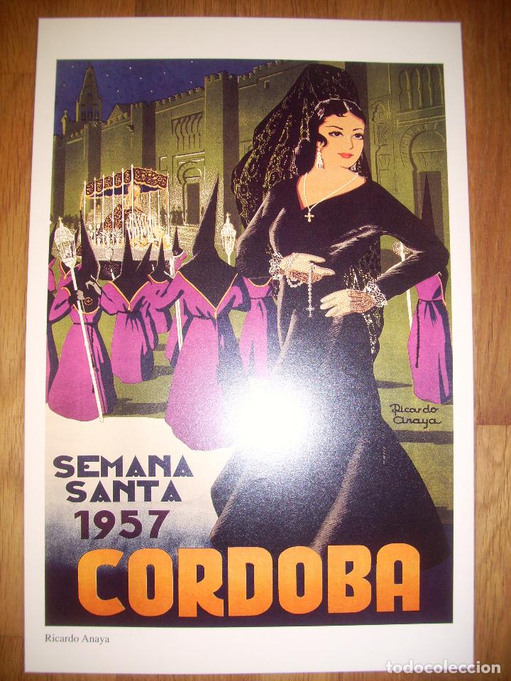 Coleccionismo de carteles: L&Aacute;MINA, CARTEL, REPRODUCCI&Oacute;N. LA SEMANA SANTA DE C&Oacute;RDOBA. 1957 / Ricardo Anaya. - ABC C&oacute;rdoba, 2001