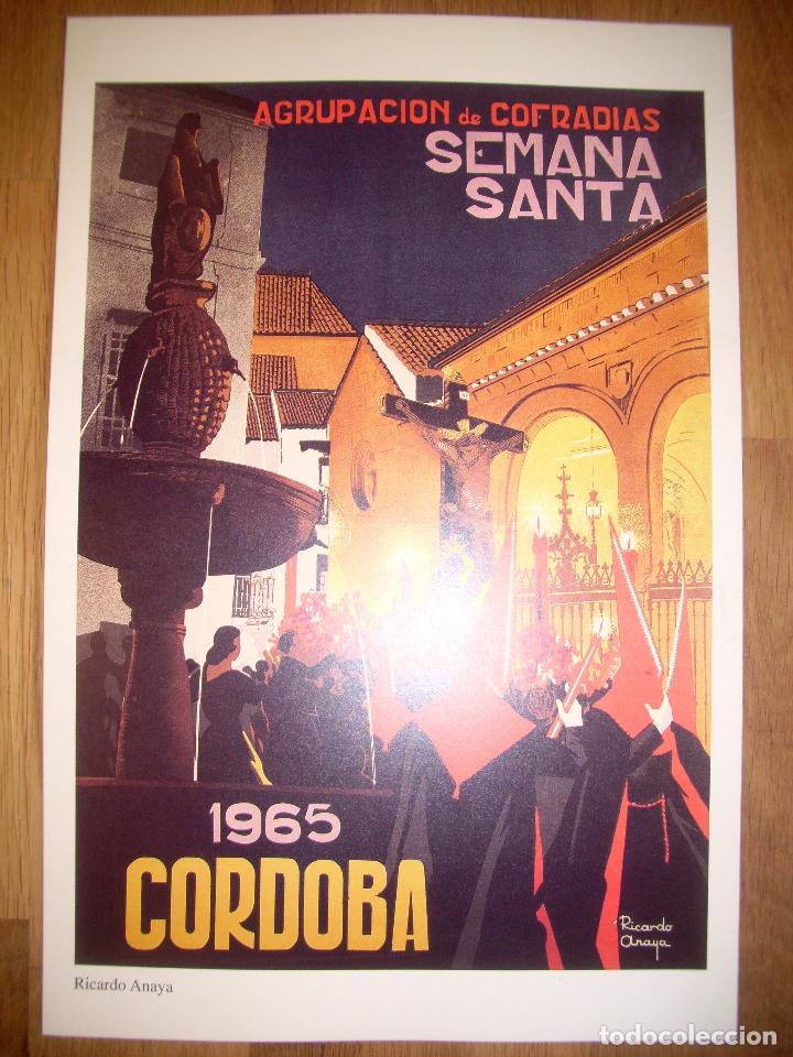 Coleccionismo de carteles: L&Aacute;MINA, CARTEL, REPRODUCCI&Oacute;N. LA SEMANA SANTA DE C&Oacute;RDOBA. 1965 / Ricardo Anaya. - ABC C&oacute;rdoba, 2001
