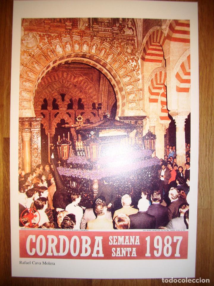 Coleccionismo de carteles: L&Aacute;MINA, CARTEL, REPRODUCCI&Oacute;N. LA SEMANA SANTA DE C&Oacute;RDOBA. 1987 / R. Cava Molera. - ABC C&oacute;rdoba, 2001