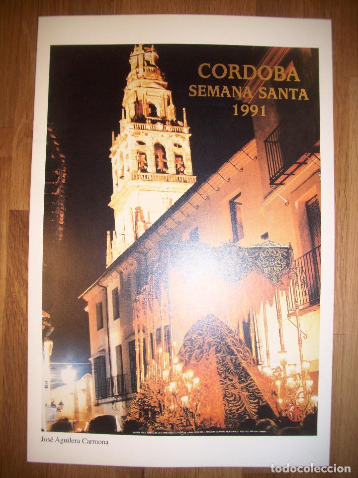 Coleccionismo de carteles: L&Aacute;MINA, CARTEL, REPRODUCCI&Oacute;N. LA SEMANA SANTA DE C&Oacute;RDOBA. 1991 / Jos&eacute; Aguilera Carmona. - ABC, 2001
