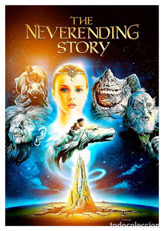 Sammeln von Plakaten	: LA HISTORIA INTERMINABLE. THE NEVERENDING STORY. L&Aacute;MINA CARTEL POSTER 45X32 CMS.,