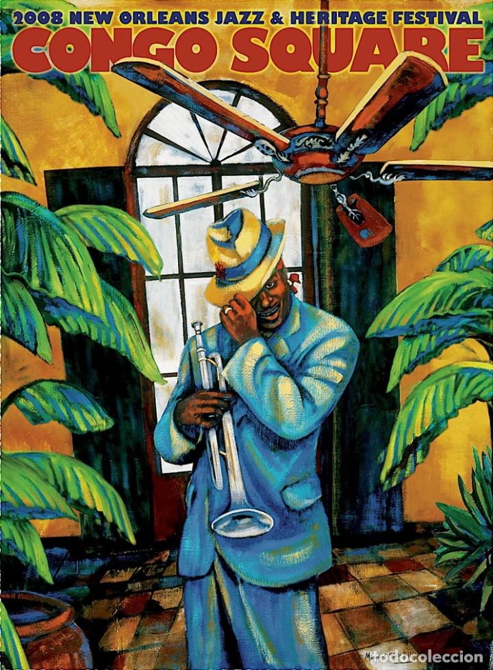 Poster collecting	: congo square - jazz festival 2008 - CARTEL CONCIERTO 30X40