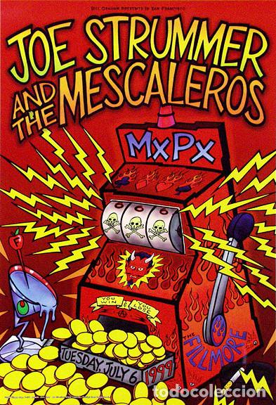 Coleccionismo de carteles: Joe Strummer and The Mescaleros - at The Fillmore 1999. !! cartel concierto 30x40 !!