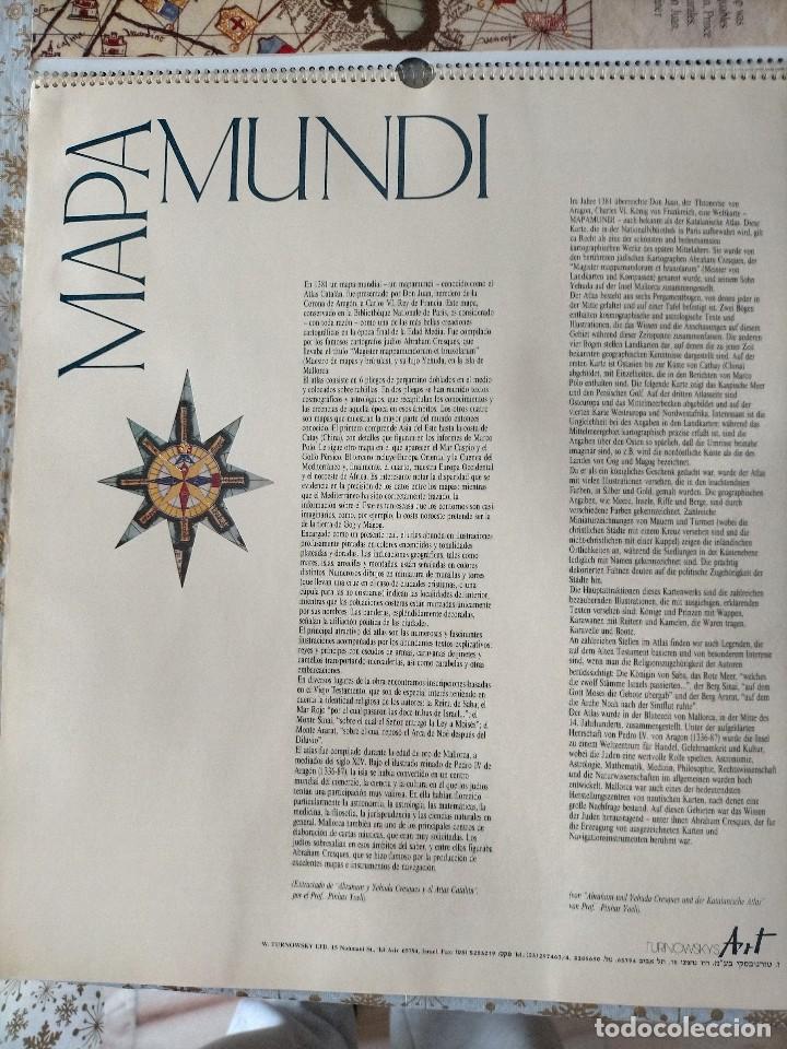 Coleccionismo de carteles: MAPAMUNDI CATALAN 1381 - Foto 3