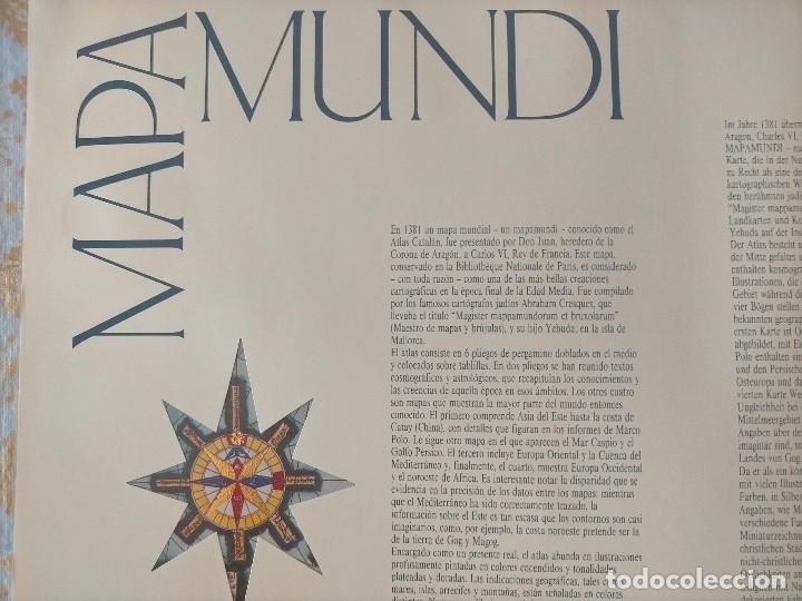 Coleccionismo de carteles: MAPAMUNDI CATALAN 1381 - Foto 6