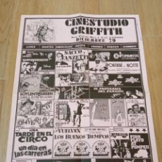 Coleccionismo de carteles: FOLLETOS DE CINESTUDIO GRIFFITH ,AÑOS 80.. Lote 275076288