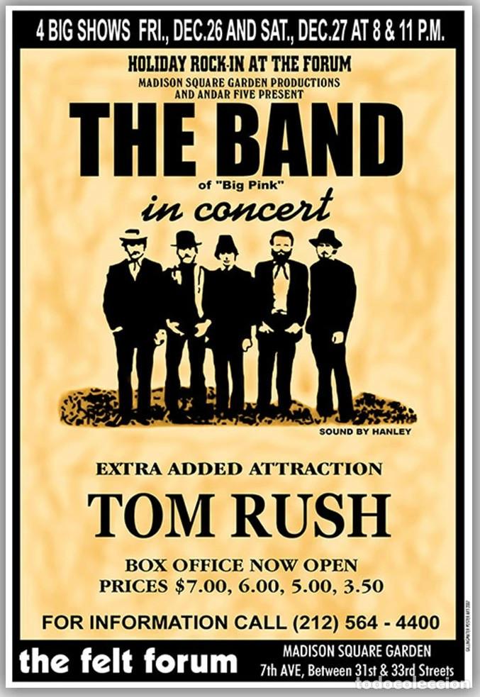 Collezionismo di affissi: the band - New York City, New York 1969 !! cartel concierto 30x40 !!