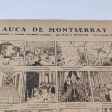 Coleccionismo de carteles: DOC-55 AUCA DE MONTSERRAT. PRIMERA MITAD S.XX. Lote 307982683
