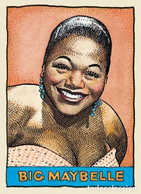 Collezionismo di affissi: big maybelle - Robert Crumb collection, Legends of the Blues !! cartel concierto 30x40 !!