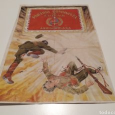 Coleccionismo de carteles: POSTER PARTIDO COMUNISTA DE EUSKADI. ARRIGORRIAGA. CUPONES RACIONAMIENTO. BILBAO 1939.. Lote 340813638