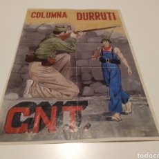 Coleccionismo de carteles: POSTER COLUMNA DURRUTI. CNT. MARBELLA 1936. CUPONES RACIONAMIENTO.. Lote 340817973