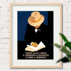 Collezionismo di affissi: CARTEL FERIA DEL LIBRO, REPÚBLICA ESPAÑOLA 1931. FEDERICO RIBAS 45X32. Lote 345581343
