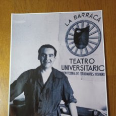 Collezionismo di affissi: FEDERICO GARCÍA LORCA LA BARRACA .TEATRO UNIVERSITARIO. 42 X 30. CM. Lote 345829193