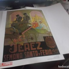 Coleccionismo de carteles: JEREZ DE LA FONTERA (CÁDIZ). FIESTAS DE PRIMAVERA 1944-AUTOR =E.ACOSTA. Lote 352507799