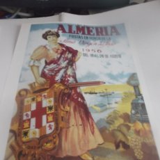Coleccionismo de carteles: ALMERIA.- FIESTAS EN HONOR DE LA STMA. VIRGEN DEL MAR .. AÑO 1956 -AUTOR = M.MARIN. Lote 352514214